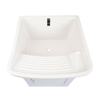 Tanque com Gabinete de Fibra 53L Simples Branco Hidrofama