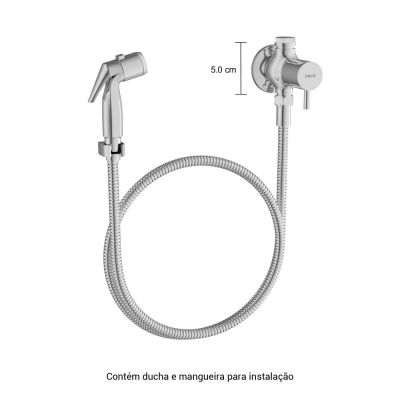 Ducha Higiênica com Registro Link 1/2" Cromado Deca