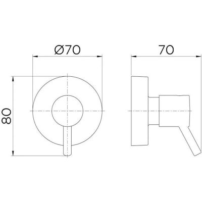 Acabamento para Registro 1/2", 3/4" e 1" Docol Lóggica Cromado Docol