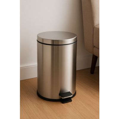 Lixeira Bella com Pedal 12L Inox Casa&Ideia