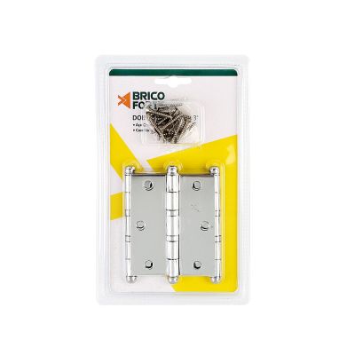 Dobradiça 3.1/2X3'' Cromado Brico Forte