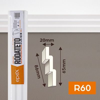 Rodateto 2m R60 Branco 2 Peças Epex