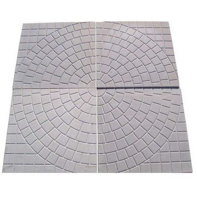 Lajota para Guia Copacabana Circulo 5 Peças 45x45 Machado Pré-Moldados