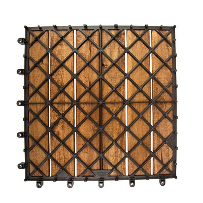 Deck Modular Cassia Madeira Natural Acácia 30x30x2,4cm Fascino