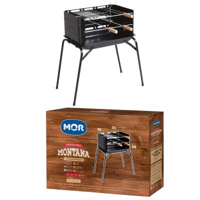 Churrasqueira Piso Montana Preto Metal Mor