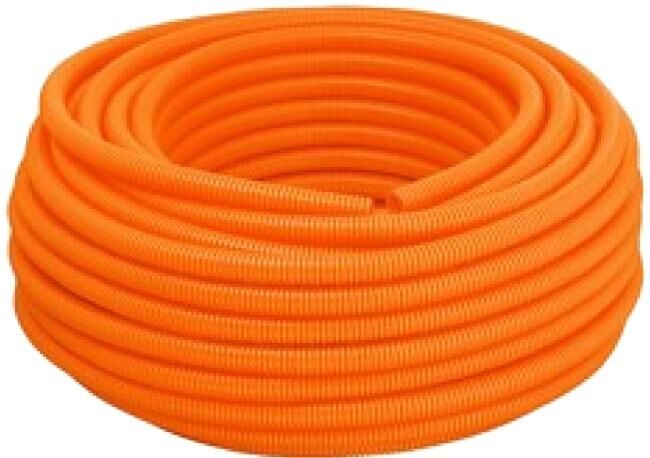 Eletroduto Corrugado Reforçado PVC 20mm 50m Laranja Tigre