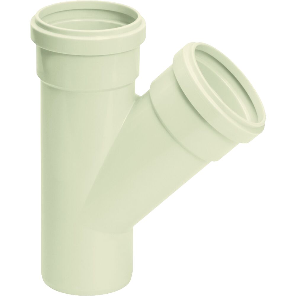 Junção Simples 100mm Pvc Esgoto Serie r Cinza Amanco