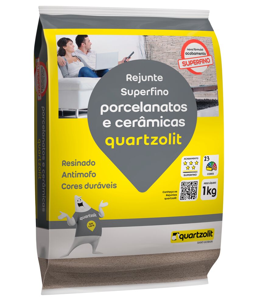 Rejunte Porcelanato Quartzolit Branco 1kg