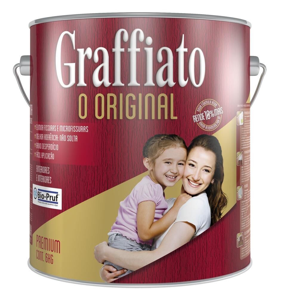Textura Acrílica Hydronorth Graffiato Premium 6L Branco Neve Riscado