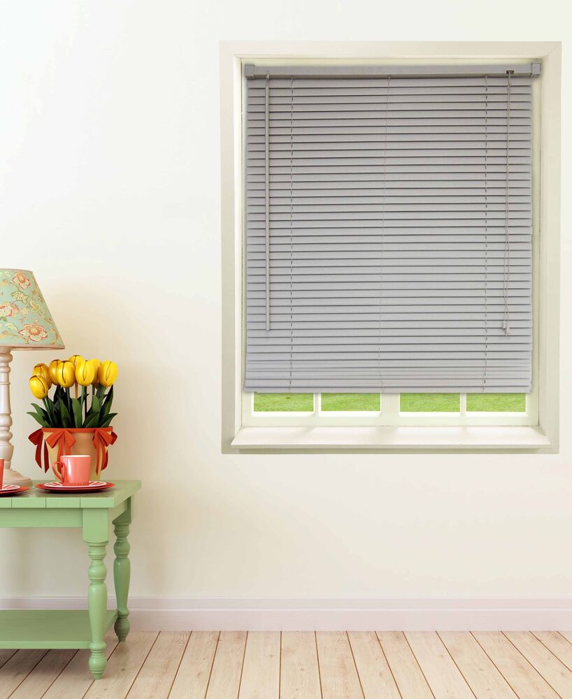 Persiana Horizontal PVC Block 25mm 1,00L X 1,60A Cinza