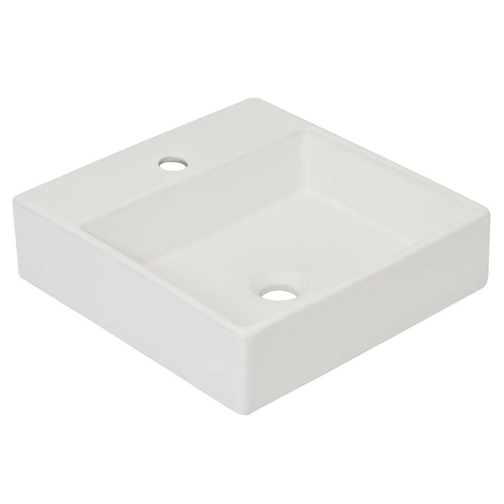 Cuba para Banheiro de Apoio Louça Quadrada Branca South Branco 41x41 Addra