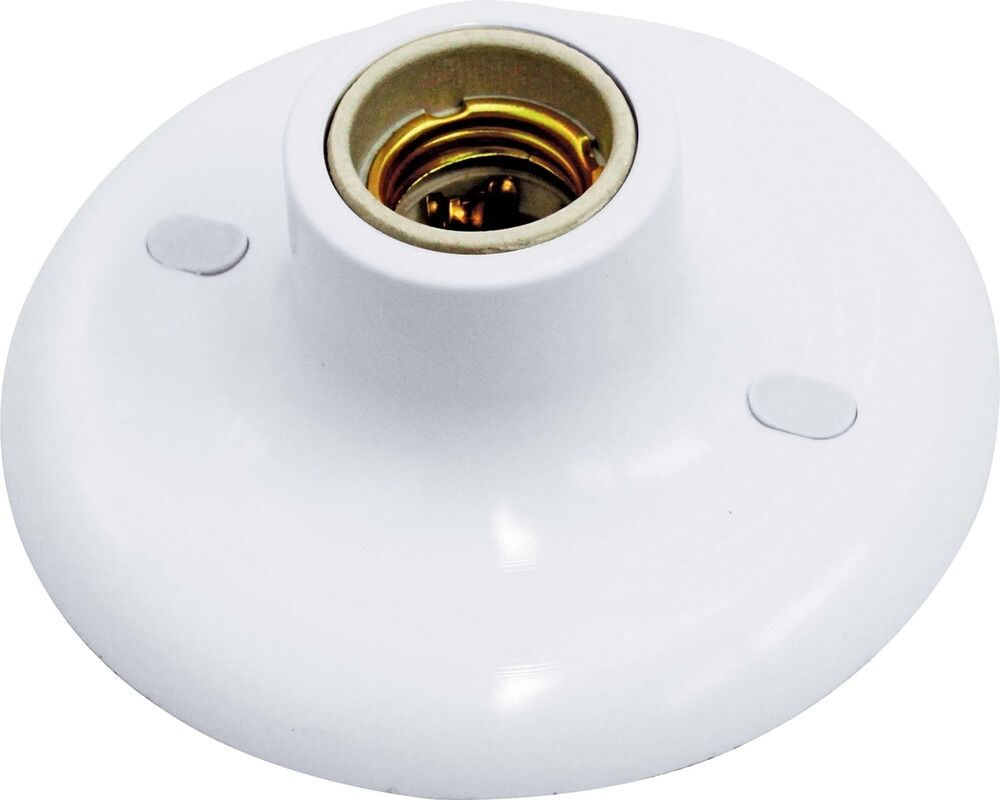 Plafon com Soquete 100W Taschibra Porcelana 1 Lâmpada Branco