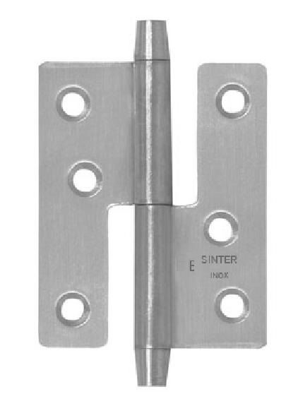 Dobradiça Hamburguesa Esquerda Inox 70mm Synter