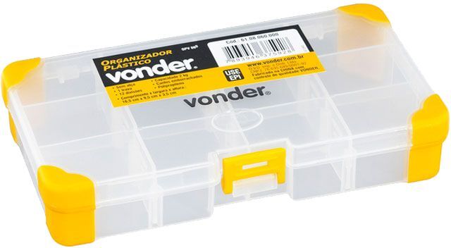 Caixa Plástica para Ferramentas OPV 060 Vonder