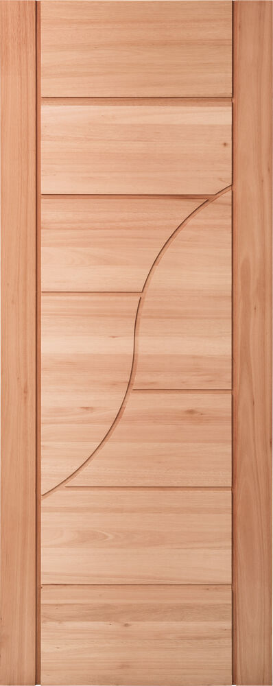 Porta de Abrir Madeira 2,10M X 80CM Sublime Maciça Eucalipto Externa Cruzeiro