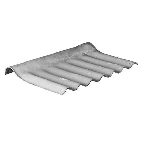 Cumeeira Fibrocimento Vogatex Articulada Inferior 50x29 Cinza Eternit