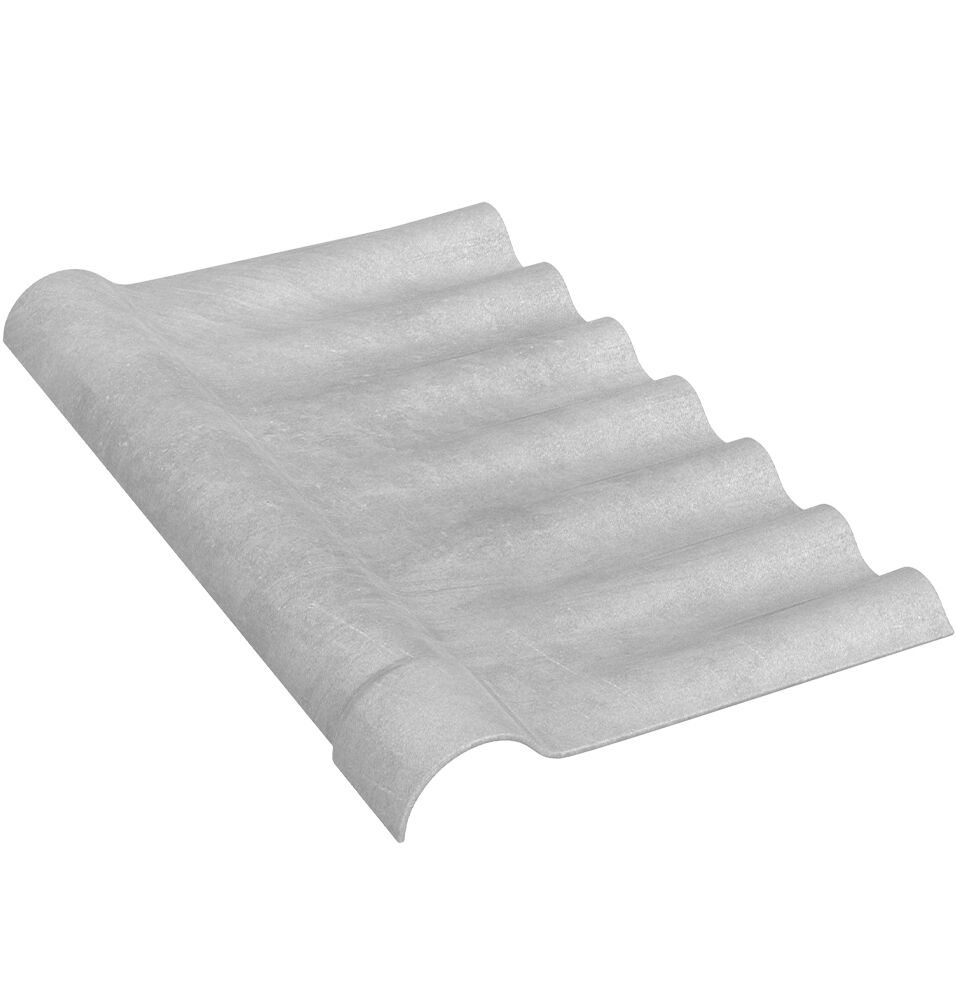 Cumeeira Fibrocimento Vogatex Articulada Superior 50x29 Cinza Eternit