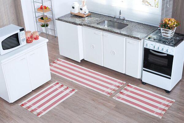Passadeira Artesanal Teares Brilho Urban 50x150cm Lacre