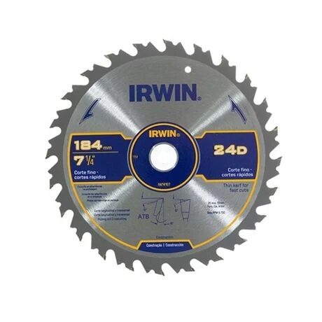 Disco de Serra Irwin 184mm 24 Dentes