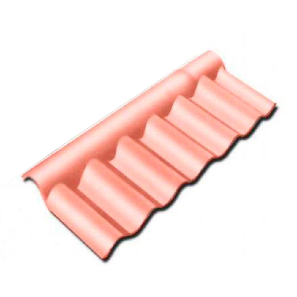 Cumeeira Fibrocimento Articulada Inferior 50cm Vermelho Eternit