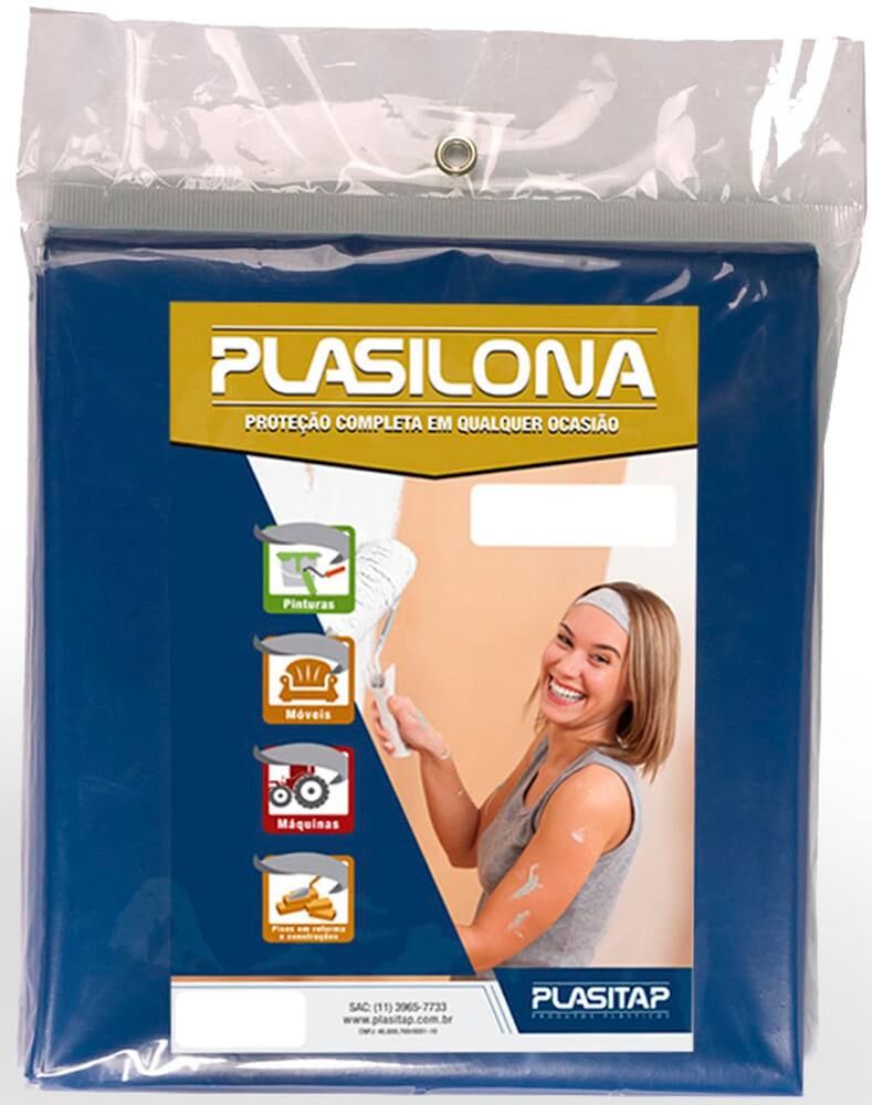 Lona Plasitap 4x4m Azul