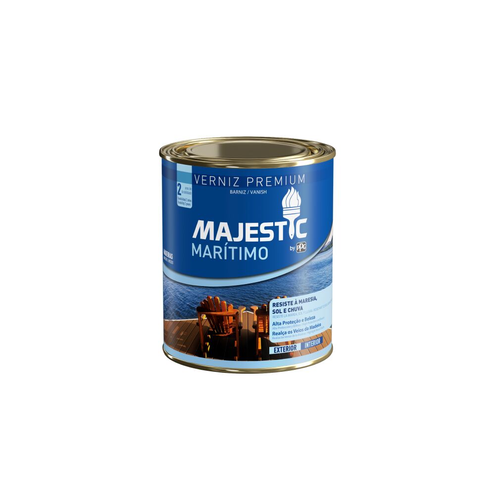 Verniz Majestic Marítimo Premium 900ml Transparente Brilhante Renner