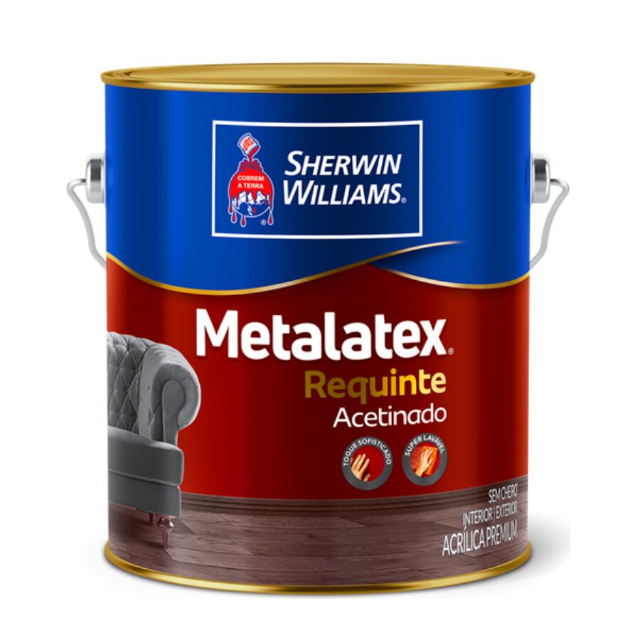 Tinta Sherwin Williams Requinte Premium 3,6L Branco Acetinado