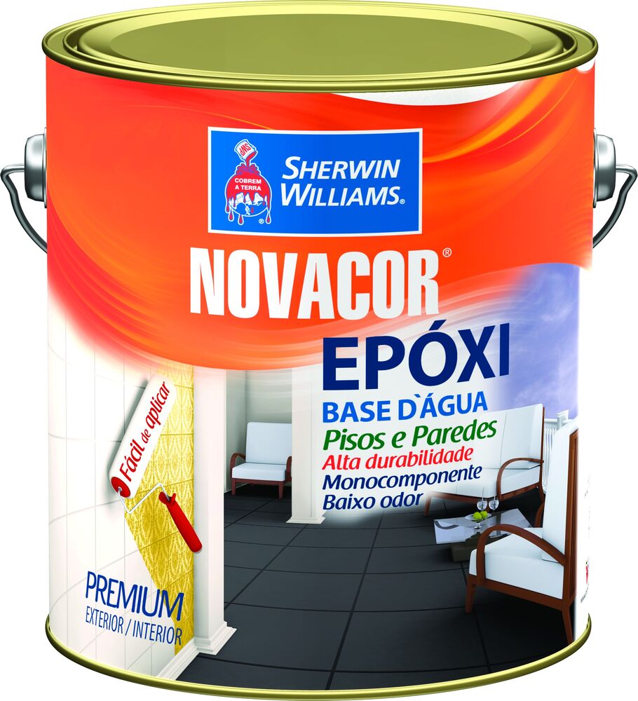 Tinta Sherwin Williams Epóxi Novacor Standart 3,6L Branco Brilho