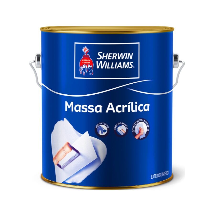 Massa Acrílica Sherwin Williams 3,6L Branca