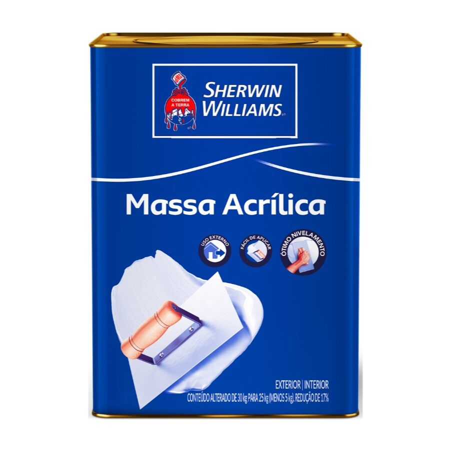 Massa Acrílica Sherwin Williams 18L Branca