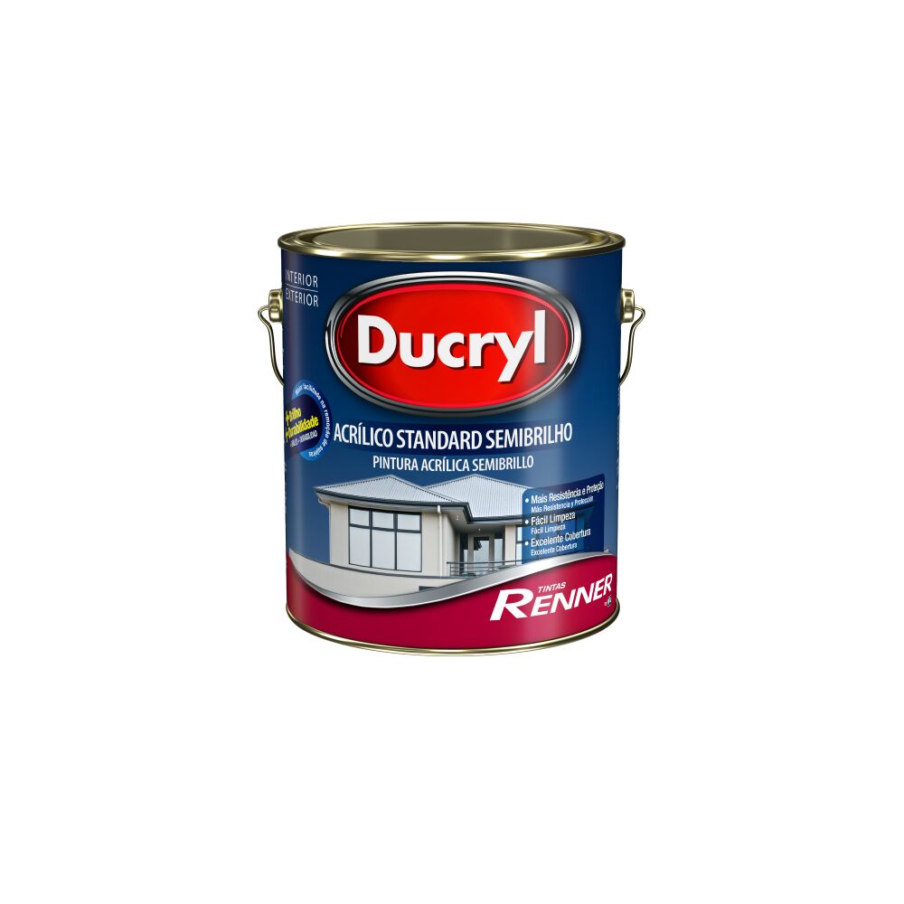 Tinta Ducryl Standard Semibrilho 3,6L Branco Renner