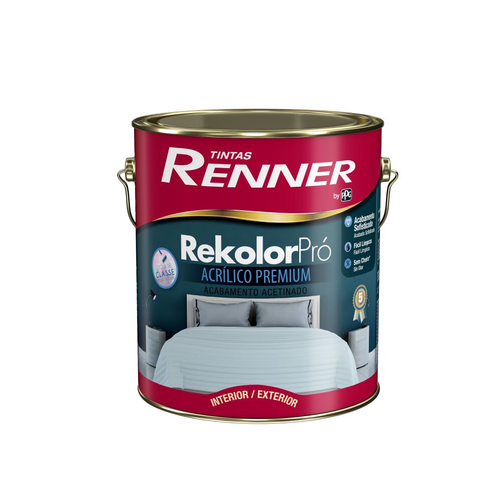 Tinta Renner Rekolor Pró 3,2L Branco Acetinado
