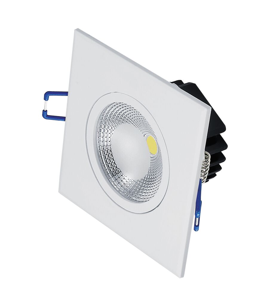 Spot LED Embutir Quadrado 6W 6.500K Luz Branco Frio Blumenau Iluminação