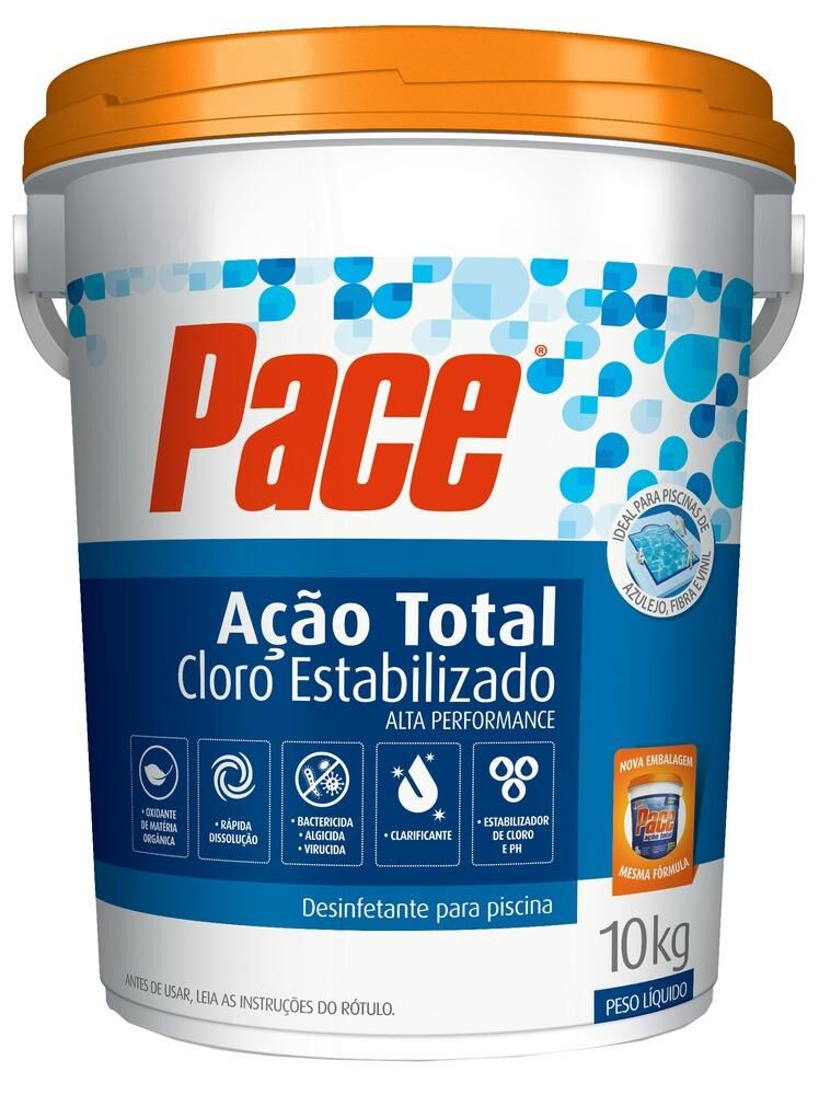 Cloro Orgânico Pace HTH Ação Total 10kg