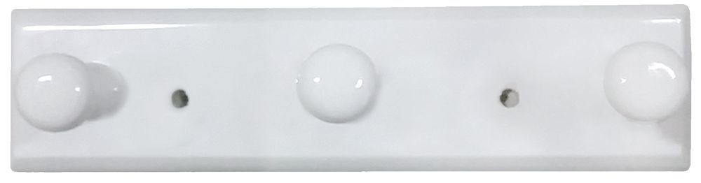 Cabide para Parede 3 Ganchos Biguá Branco