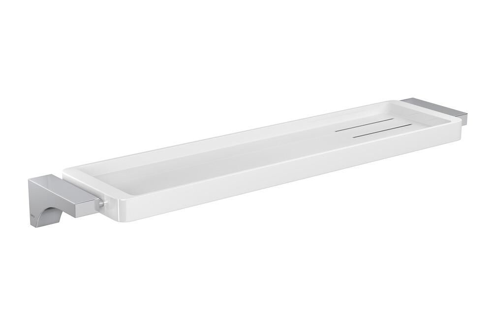 Prateleira 45,5x 10,2cm Liv Cromado Deca