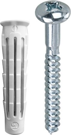 Bucha Universal com Parafuso 10mm Cabeça de Panela Bemfixa