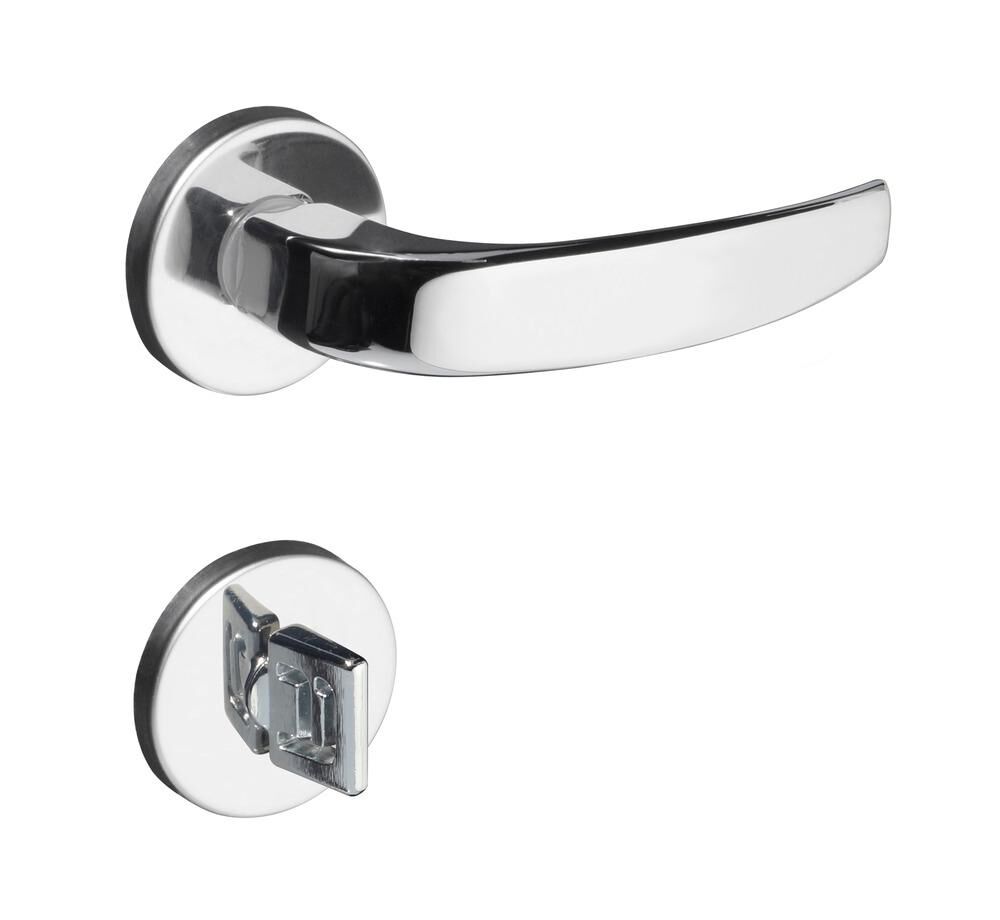 Fechadura Roseta para Banheiro 40mm Vic Cromado 930-80 Pado