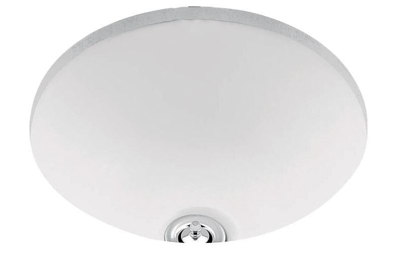 Cuba para Banheiro de Embutir Redonda 36cm Branco Gelo Deca
