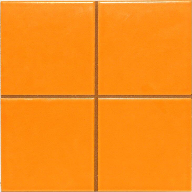 Revestimento Parede Quarter Laranja Bold Brilhante 20x20 Pierini