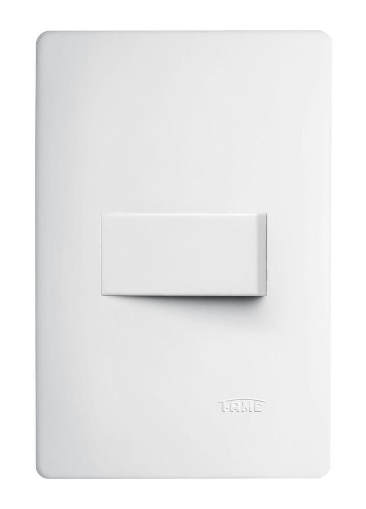 Conjunto Interruptor Habitat 1 Módulo Paralelo 16A Branco Fame