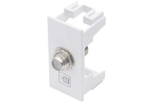 Módulo TV/SAT Coaxial Habitat Branco Fame