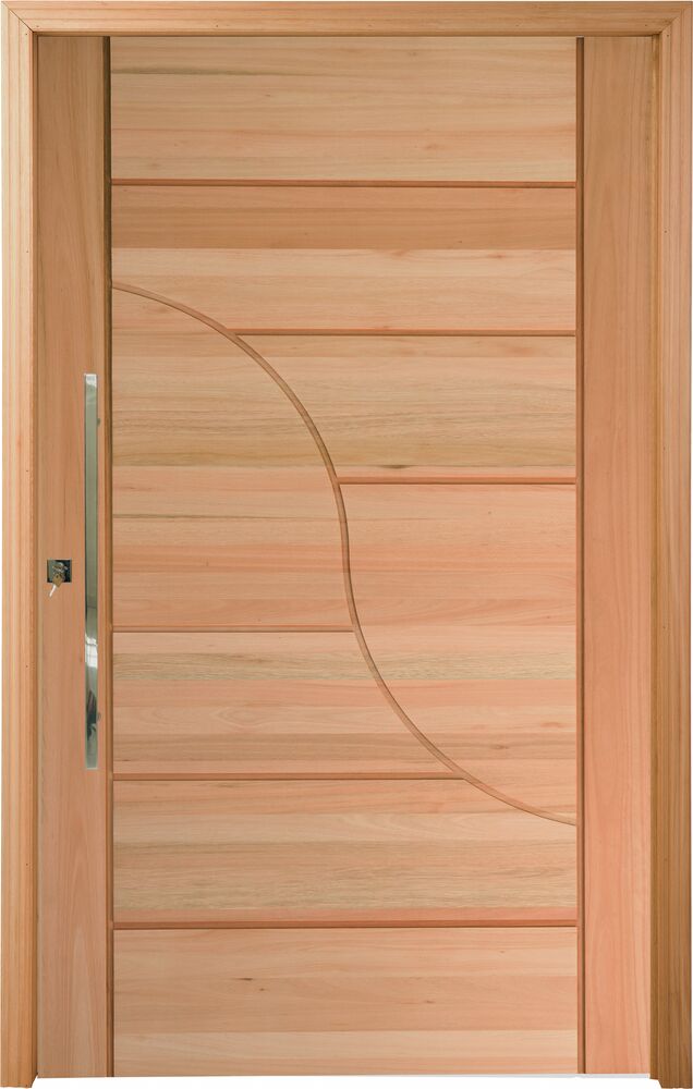 Porta de Abrir Madeira Eucalipto Cruzeiro Sublime Pivot 2,1x1,2m