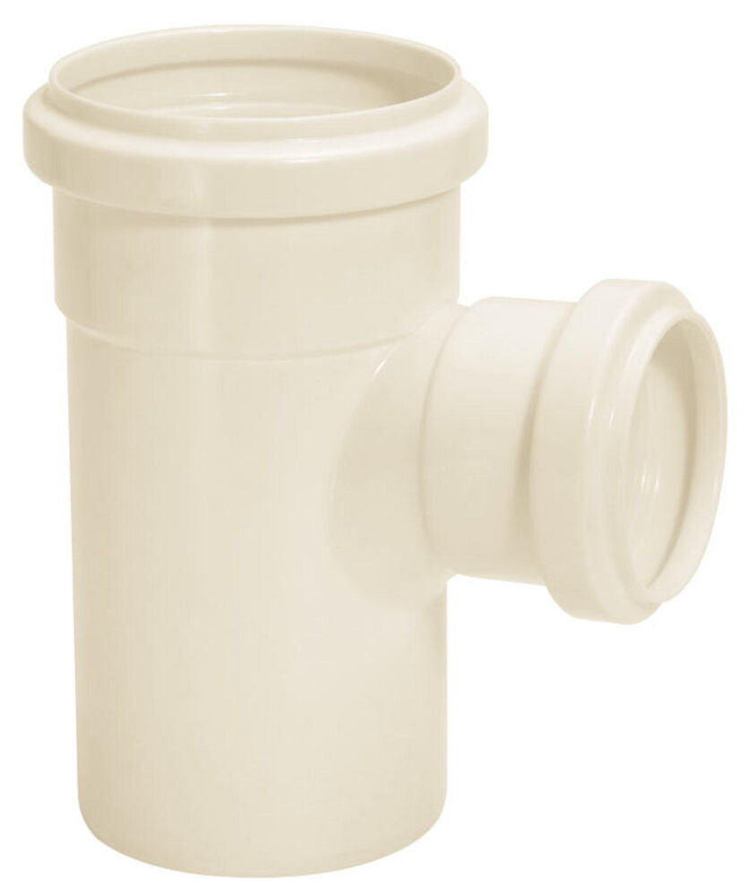Tee com Redução 100x50mm Pvc Esgoto Branco Amanco