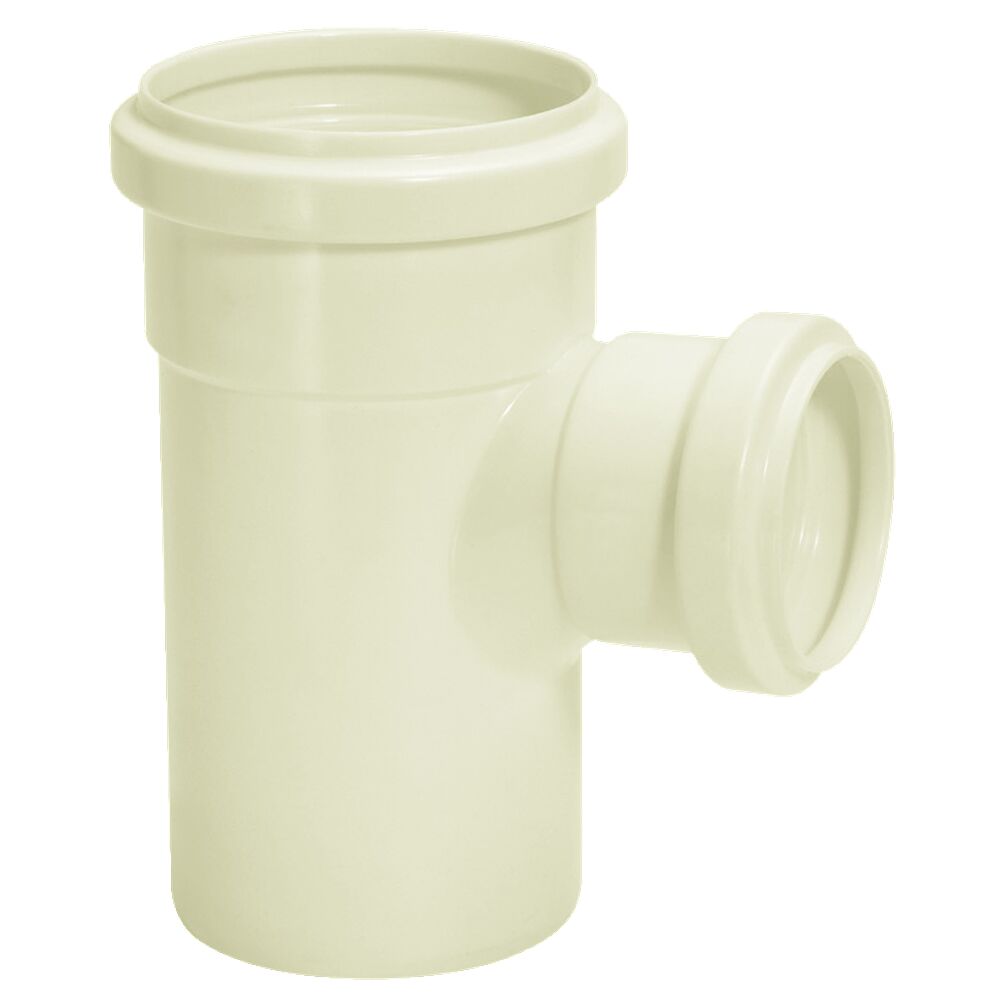 Tee com Redução 100x75mm Pvc Esgoto Branco Amanco