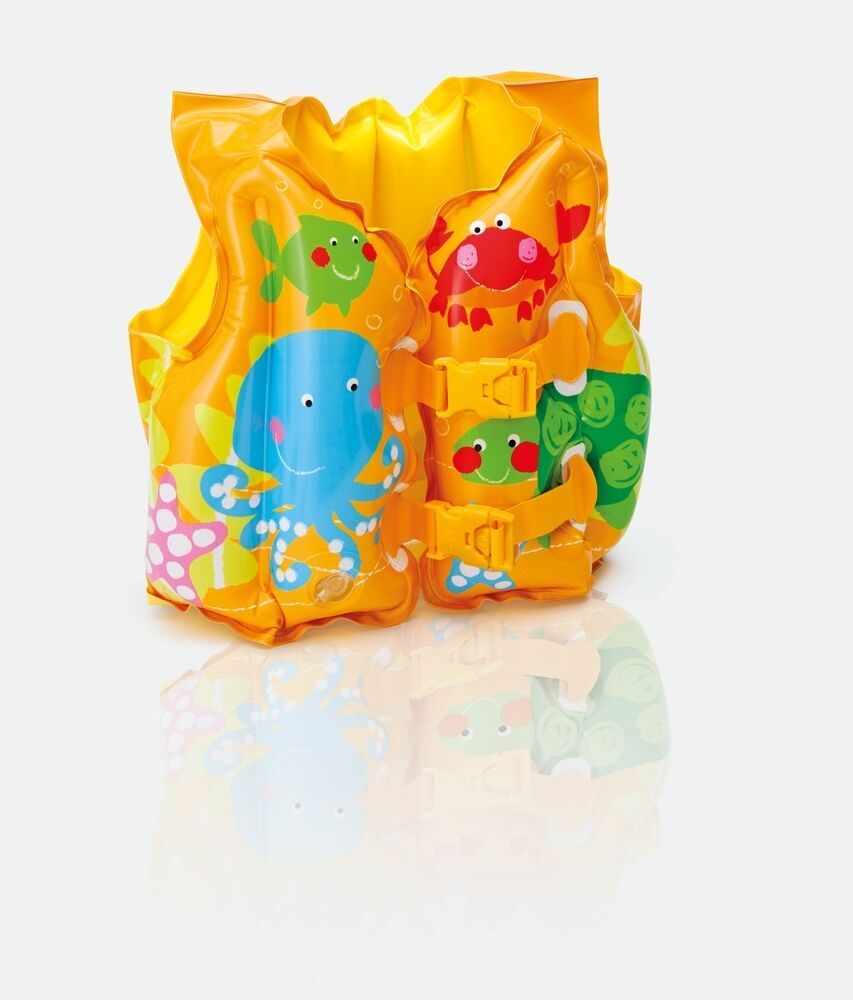 Colete Inflável Infantil Intex Peixinho 41x30cm Amarelo