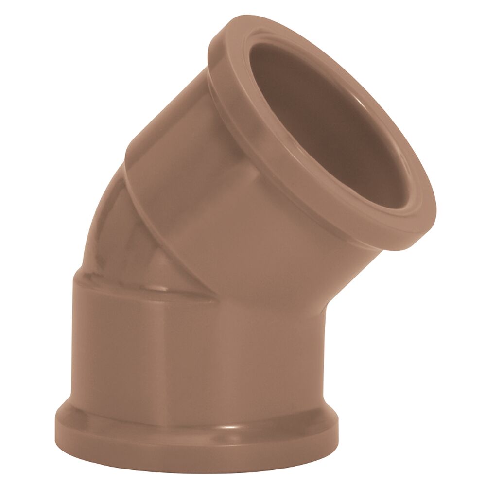 Joelho 45º 20mm Pvc Sold Marrom Amanco