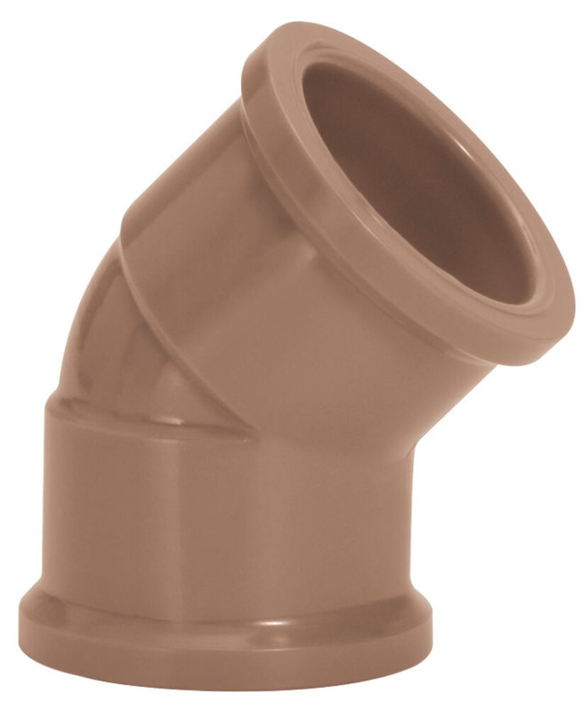 Joelho 45º 40mm Pvc Sold Marrom Amanco