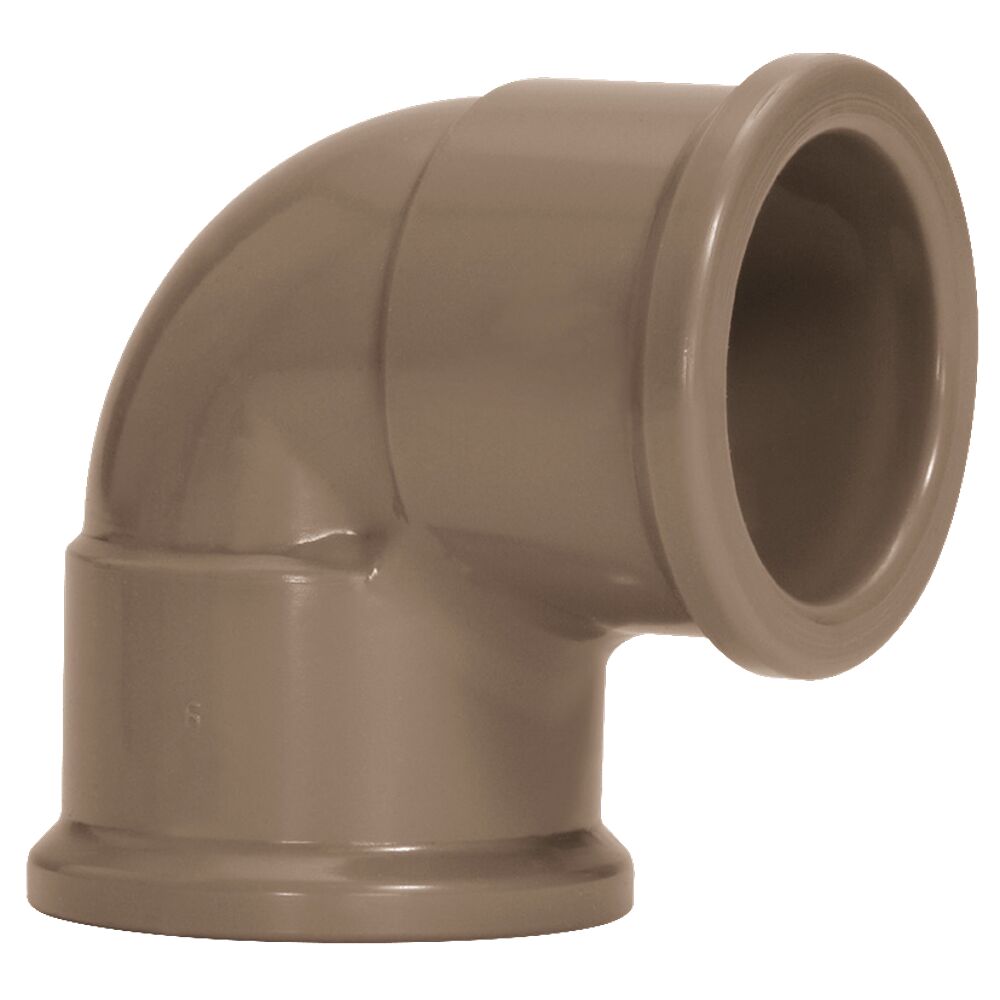 Joelho 90° 60mm Pvc Sold Marrom Amanco