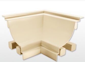 União de Canto Interno PVC 4 Peças 30x40mm Nogueira Plastilit